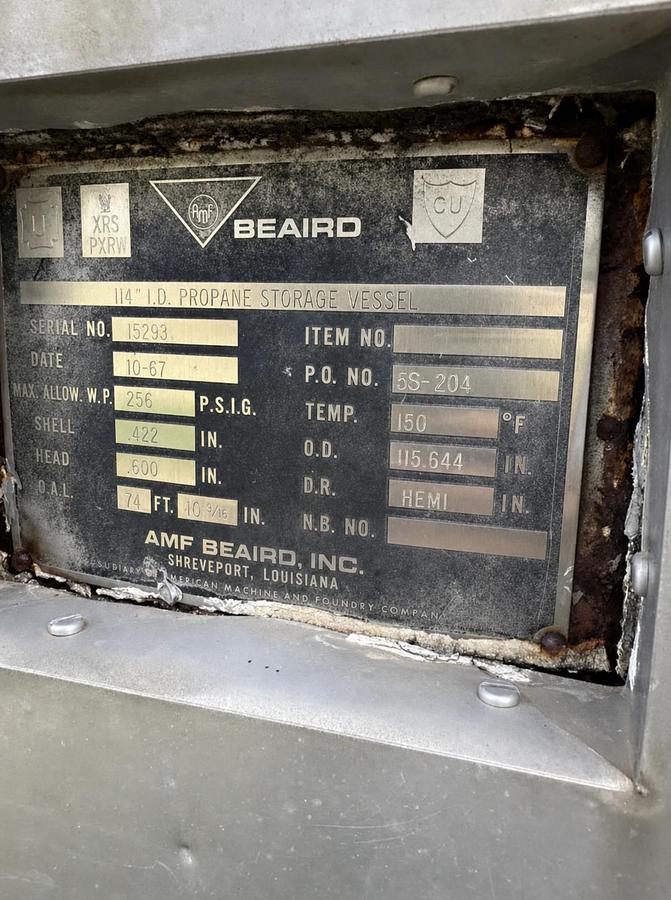 Used Propane & Condensate Storage Tank Farm — Multiple Vessels, Various Years