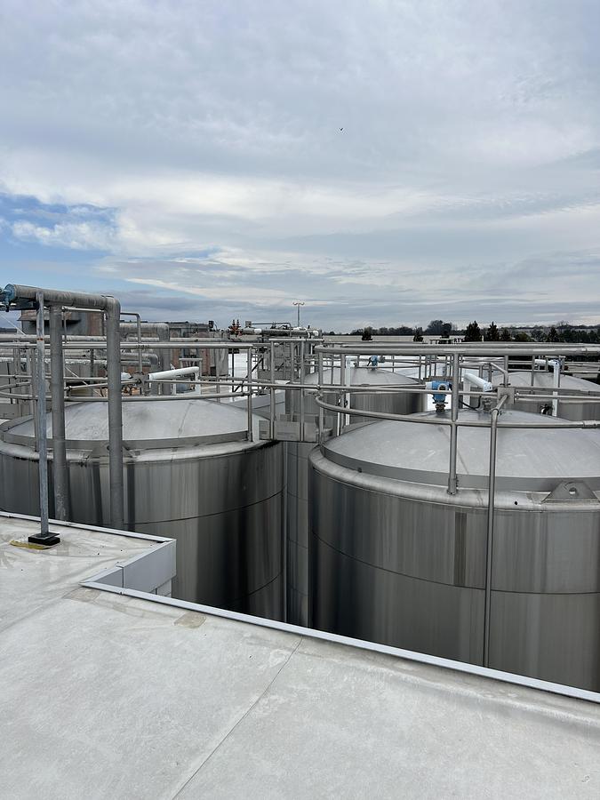 Used Walker Stainless 20,000 Gallon Jacketed Stainless Steel Storage Tanks SA240/T316L R-717 Lot of 4 1997