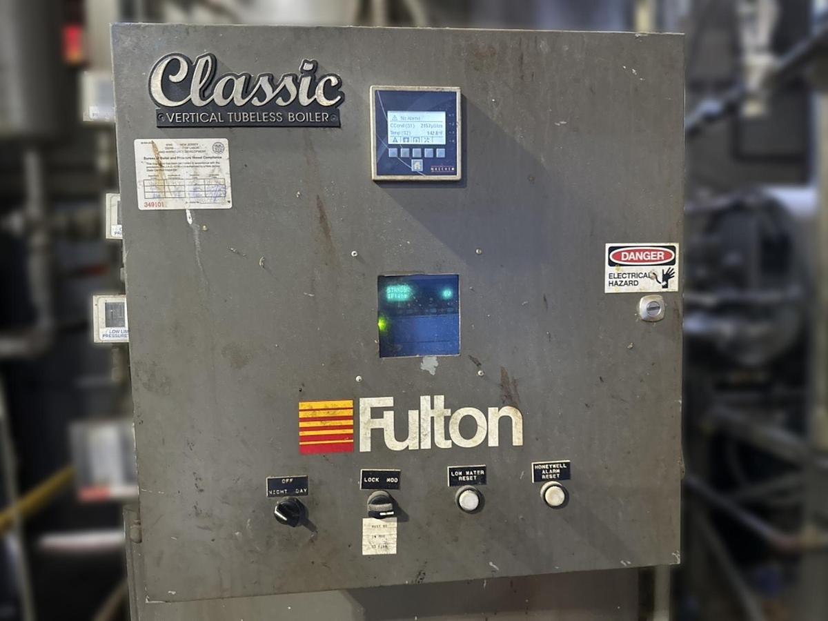 Used Fulton Classic 60 HP ICS-60 Steam/Hot Water Boiler with F-75 Expansion Tank (2022)