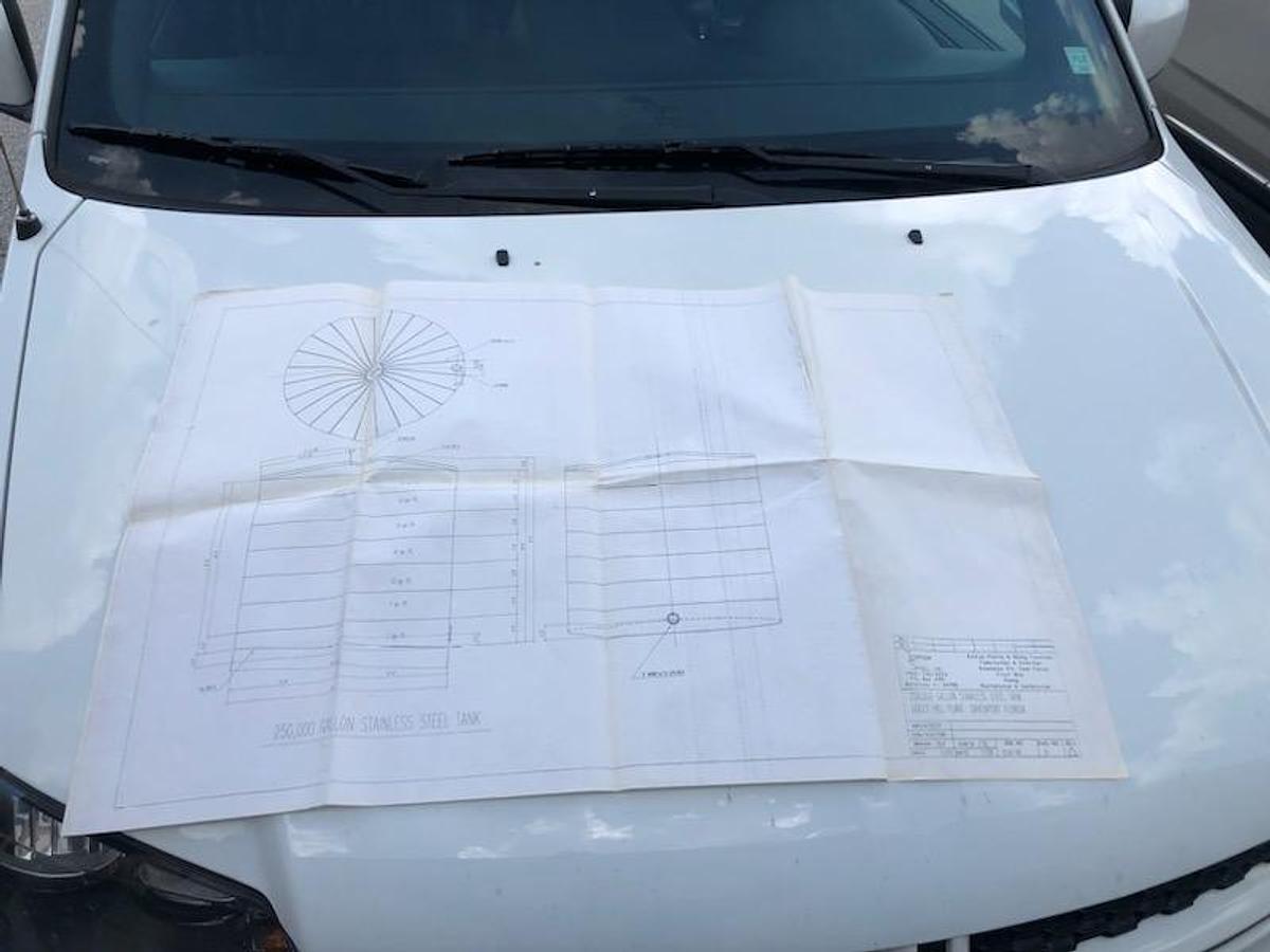 Used 250,000 Gallon Food Grade Stainless Steel Storage Tank (1994)