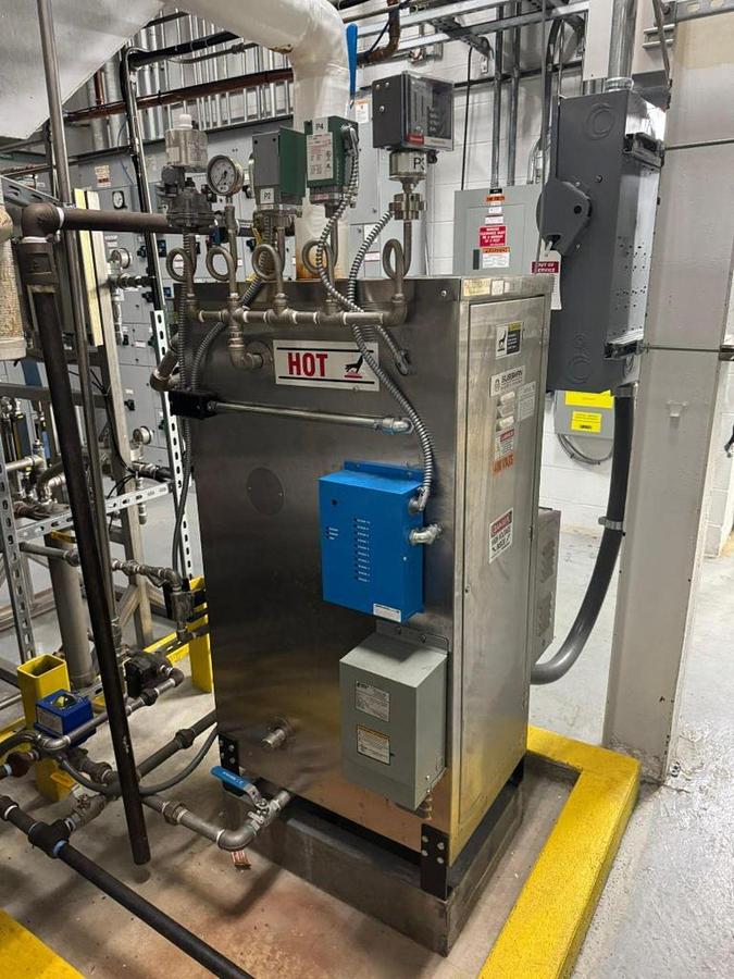 Used Sussman SSB135 Electric Steam Boiler - 144 kW, 480V 3-Phase, 500 lb/hr, ASME, Stainless Steel (2015)