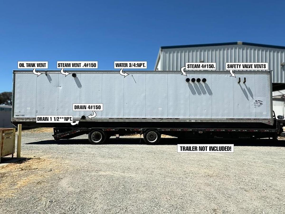 Used Cleaver Brooks 200HP 150PSI CB-500-200C Portable Steam Boiler Dual Fuel 1982