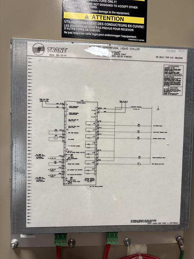 Used Trane Hermetic Centrifugal Liquid Chiller with Adaptive Frequency Drive
