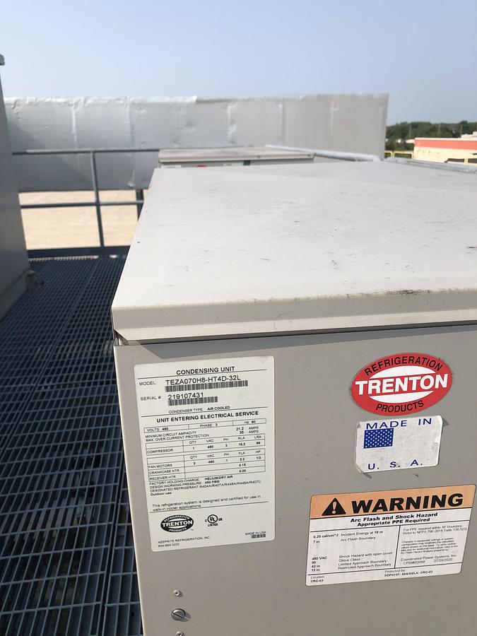 Used Trenton Refrigeration Condensing Unit TEZA070HB-HT4D-32L Unit 1