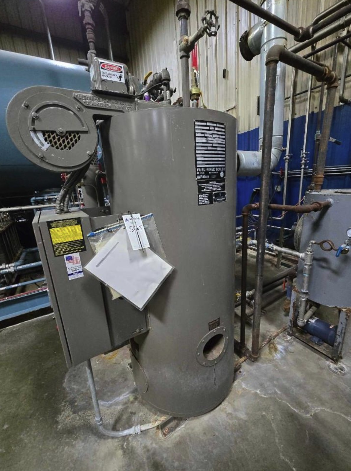 Used Fulton Classic 10HP 150PSI FB-010-A Vertical Tubeless Steam Boiler Natural Gas 2023