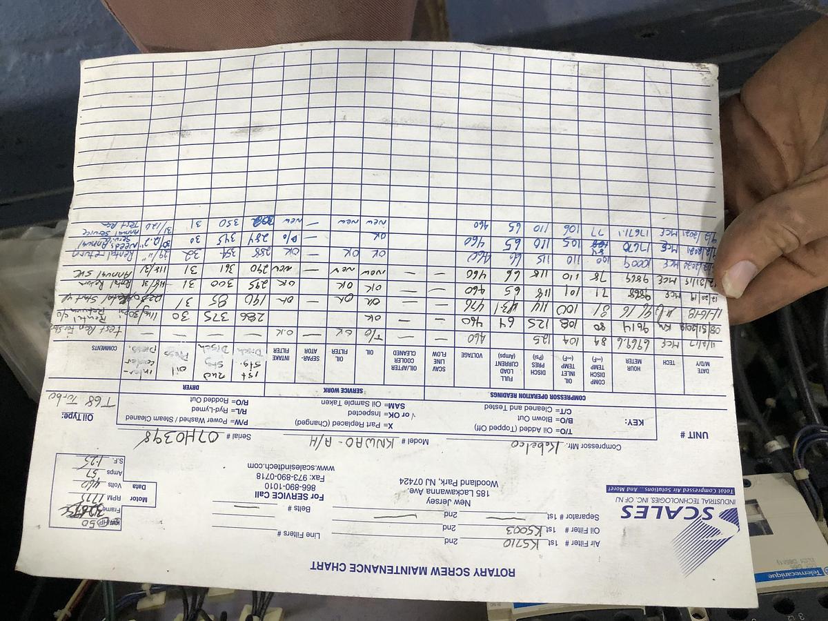 Used Kobelco Oil-Free Rotary Screw Air Compressor KNW Series