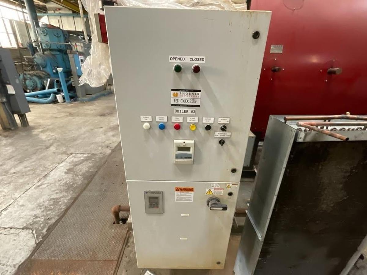 Used Hurst Boiler 400HP 15PSI S2000-15-9 4-Pass Scotch Marine Firetube Steam Boiler 2011