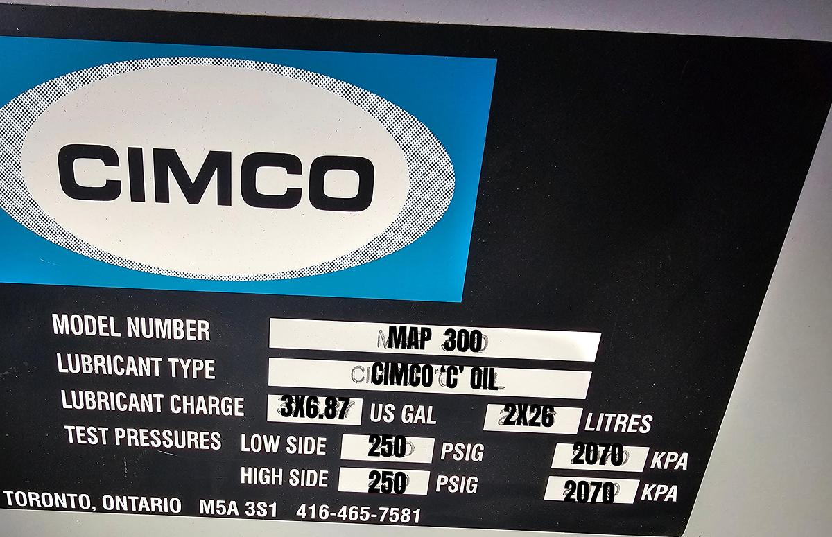 Used Toromont CIMCO Industrial Refrigeration System - 300 Ton Capacity with Heat Exchangers (2010)