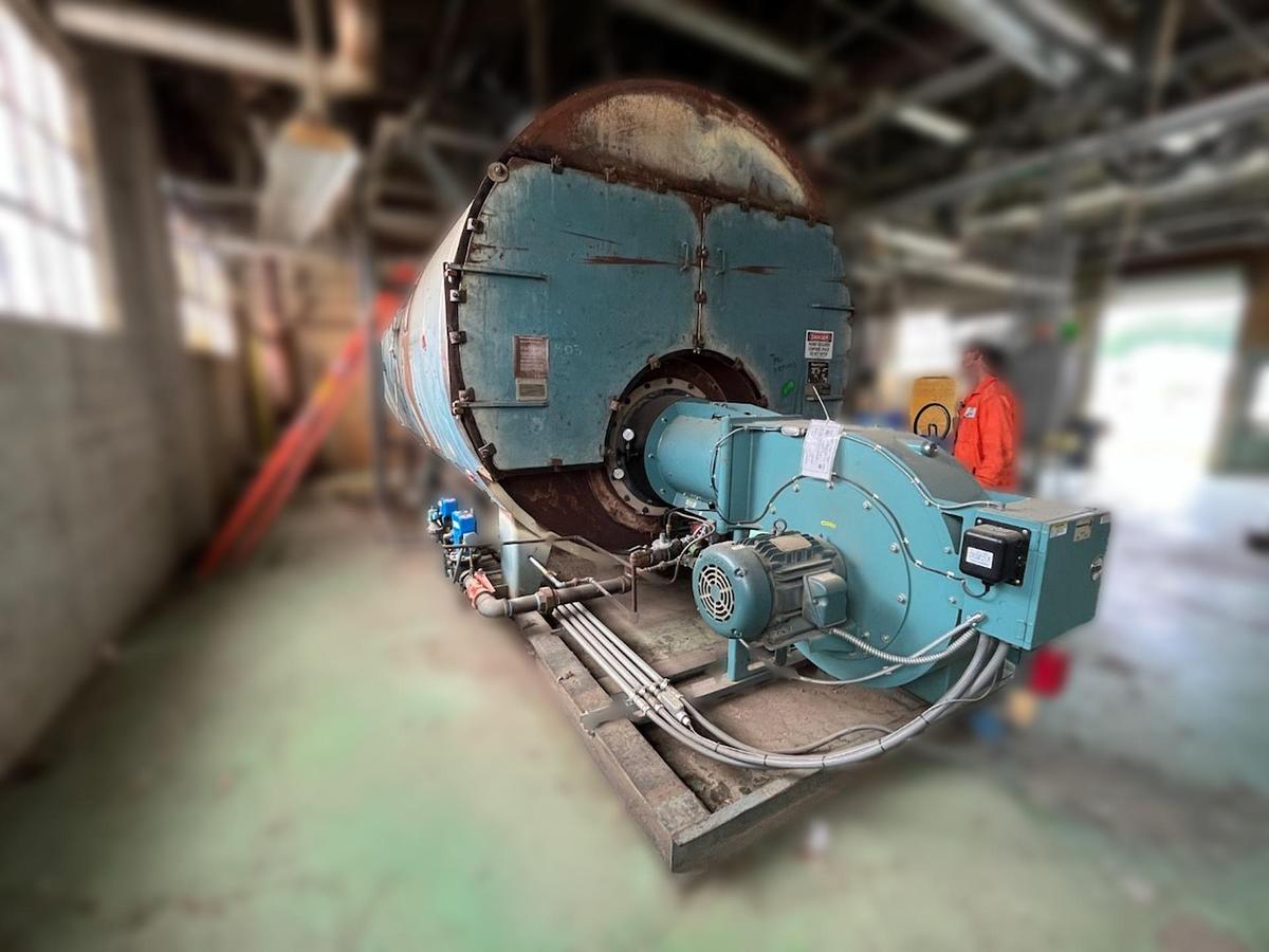 Used Burnham 700 HP 150 PSI Industrial Steam Boiler - 3P-700-50-LB with Cleaver Brooks Controls