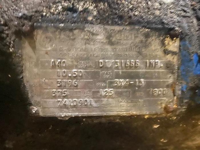 Used GOULDS MDL. 3196 3 X4 -13 CENTRIFUGAL PUMP 375 GPM