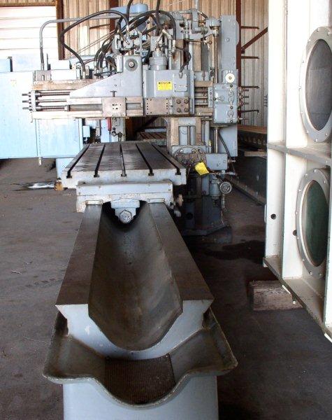 Used 25" x 56" x 132" ROCKFORD Openside Planer; 3 Heads; Oilgear Hyd. Sys.