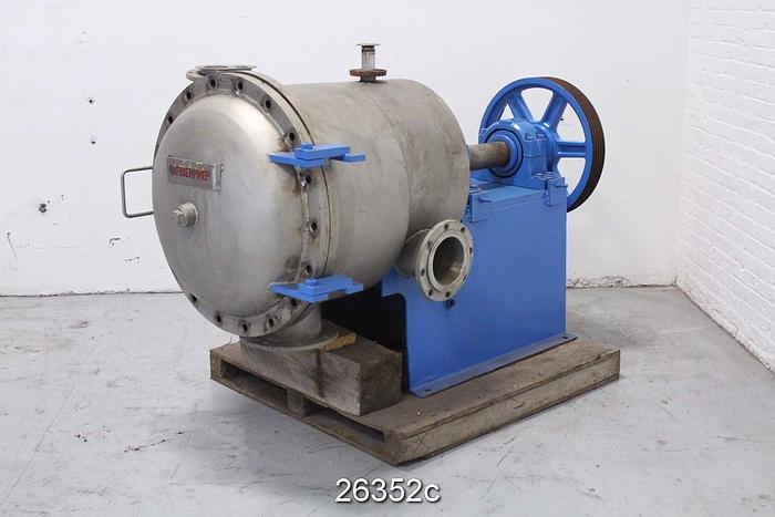 Used Fiberprep DIABOLO-SLOTS Diabolo Slots Detrashing / Tailing Screen, 0.008" Slotted Basket, With Spare Rotor #26352