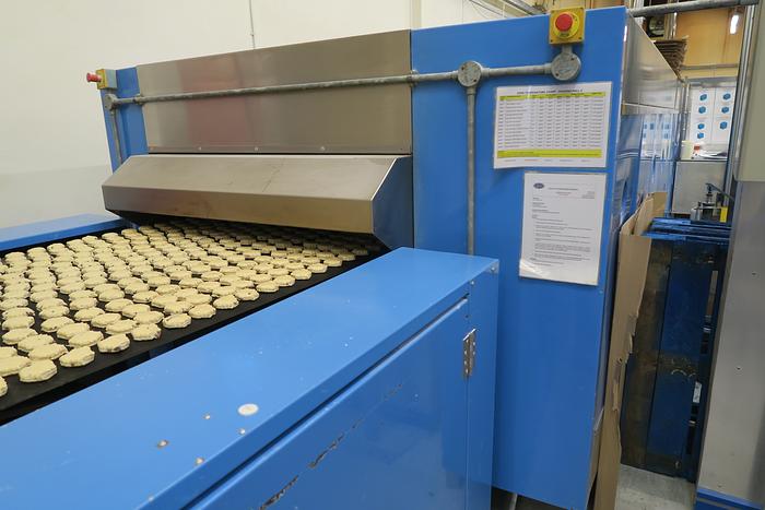 Used Steel Belt Tunnel Oven 1.1m wide x 24m baking