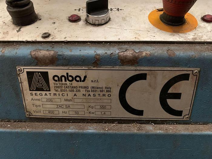 Used 2002 Anbas ZAC330SA Semi-Automatic Bandsaw
