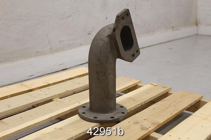 Used Bird 10 Cast Stainless Steel Reject Outlet #42951