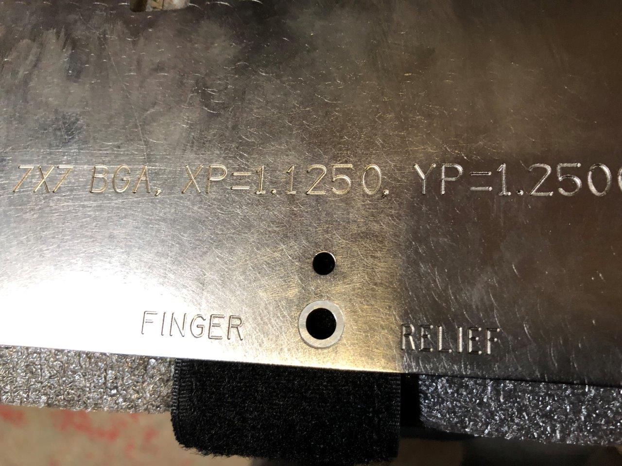 Used Delta Edge DE8000 7X7 BGA Test Handler Change Kit