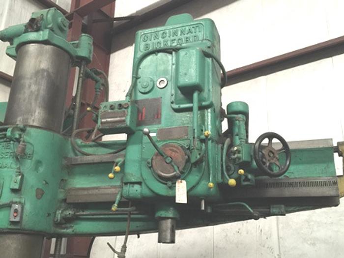 Used Cincinnati-Bickford Radial Drill | 5' x 15" #6 MT, Rapid Traverse, Power Clamping
