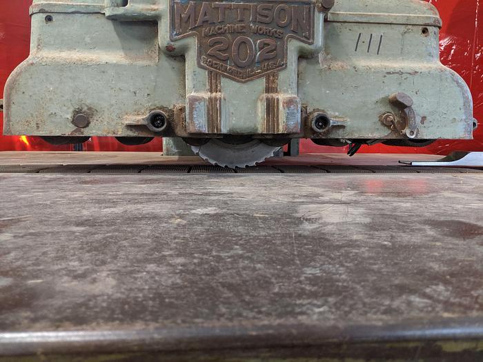 Used Mattison 202 Straight Line Rip Saw