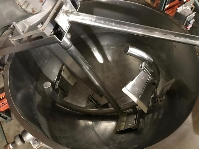 Used GROEN DN/INA/2-150 DIRECT STEAM 150 GAL. TILTING COOKER/MIXER, AGITATION & SCRAPE SURFACE, 3" DISCHARGE VALVE. DN/INA/2-150 only @ AMERICA'S STEAM KETTLE HEADQUARTERS !