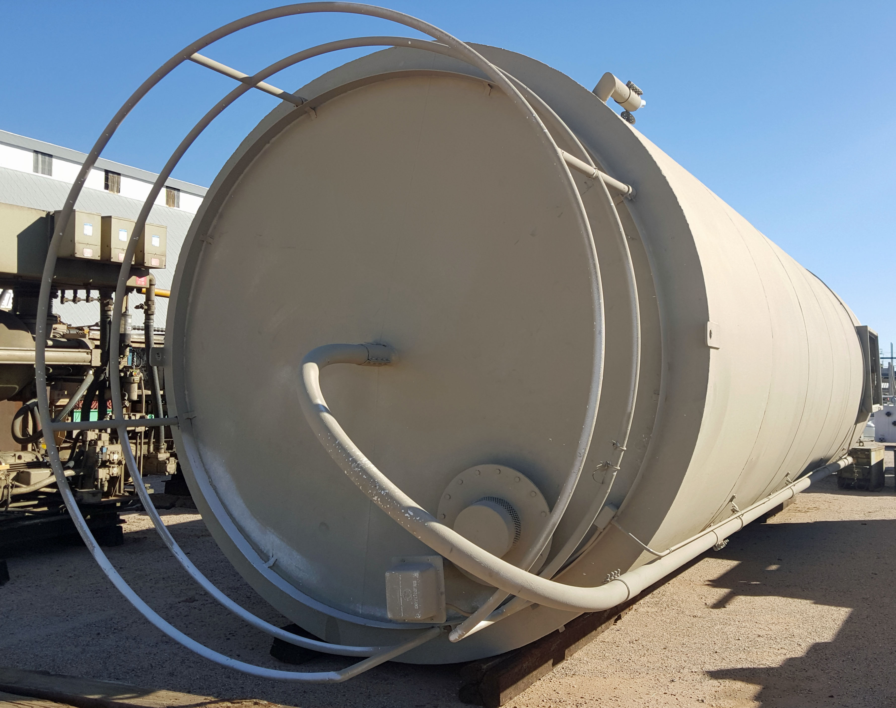 Used 140,000 lb. x 3,000 cu. ft. Vertical Steel Silo