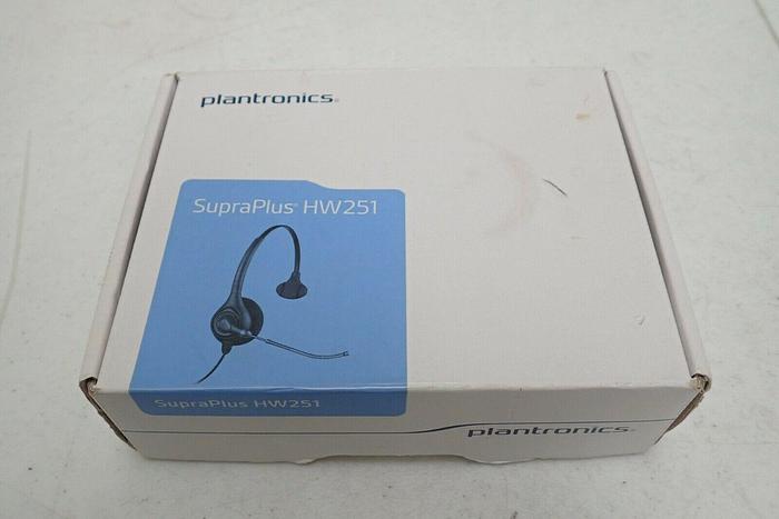 Used Plantronics SupraPlus HW251 Headband Headset 616174191477