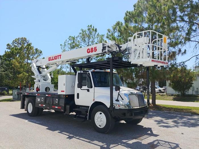Used Elliott G85R Sign Crane on 2012 International 4300 4x2 Reg Cab Flatbed Truck - 84733