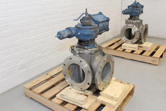 Used Dezurik 8" 3-way Air Operated Valve #43970