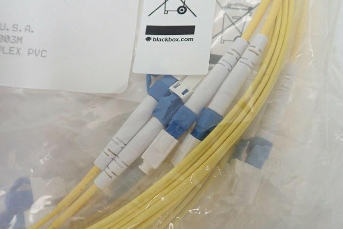 Used Lot of 12 Black Box EFN092-003M LC/LC SM Duplex PVC Fiber Optic Cables 3M
