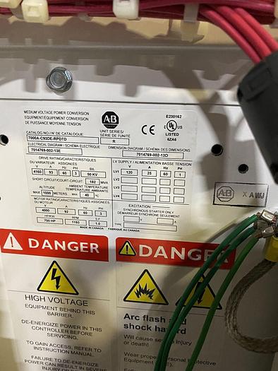 Used ALLEN BRADLEY POWERFLEX 7000