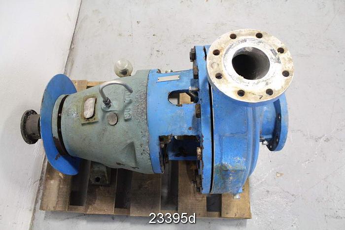 Used Goulds 3175 Pump, 3175S, 4X6X18, 5-Vane Impeller, Ss Casing, Ss Impeller, Ss Stuffing Box, Ss Suction Side Plate, Packing #23395