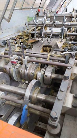 Used NEWLONG 335T+504TH - Sheet fed paper bag  machine  with top fold and twisted loop handles