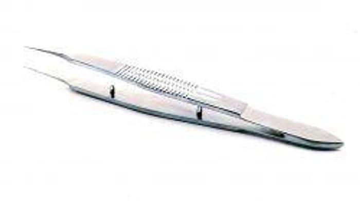 Used Ophthalmic Forceps Tissue Castroveijo Straight 110mm (4-1/4in)