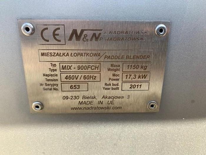 Used Nadratowski & Nadratowski Paddle Mixer Model MIX900