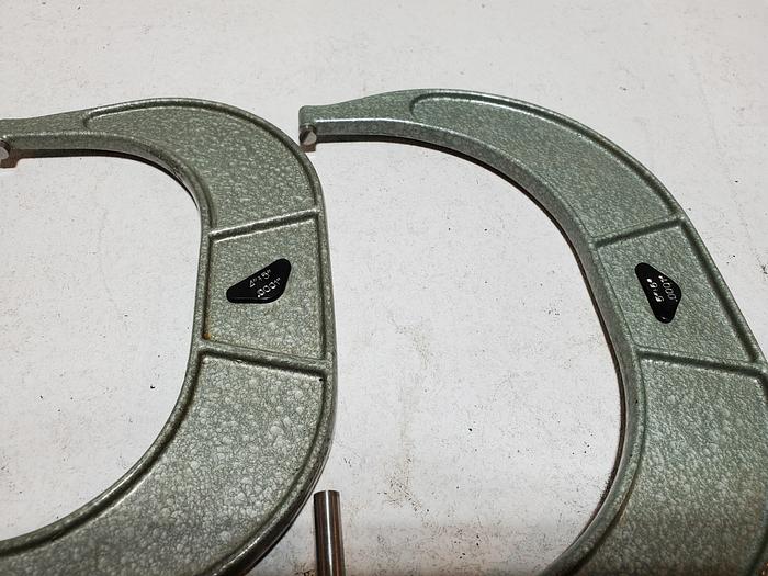 Used 1-2, 2-3 (2), 3-4. 4-5, 5-6 Inch Micrometer Premium Value Bundle (Z1)