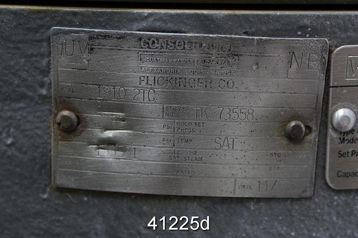 Used Consolidated 8x10 Pressure Relief Valve, Model 1910 2TC #41225