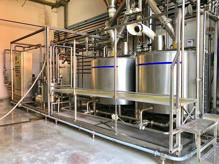 Used TECNOFREEZE 2.400 L/H HTST MIX PLANT