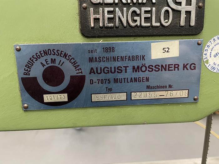 Gebruikt Mossner-Rekord SSF-420