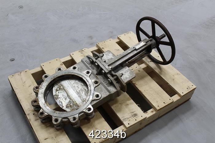 Used Hilton H-200-SC-ST316 10" Hand Operated Knife Gate Valve #42334