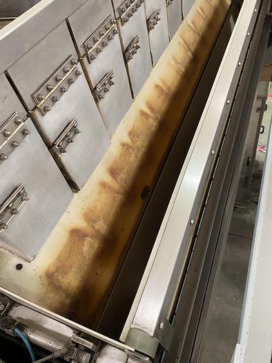 Used Newtec 2012 BG Linear Weigher with Double drop Conveyor with Stand and Gantry