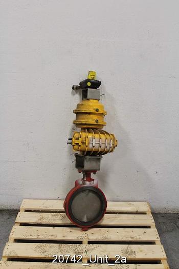 Used Kinetrol Air Operated Butterfly Valve, 10", Electro-Pneumatic Positioner #20742