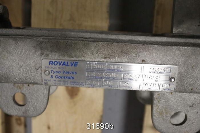 Used Rovalve 8" Hand Operated Knife Gate Valve #31890