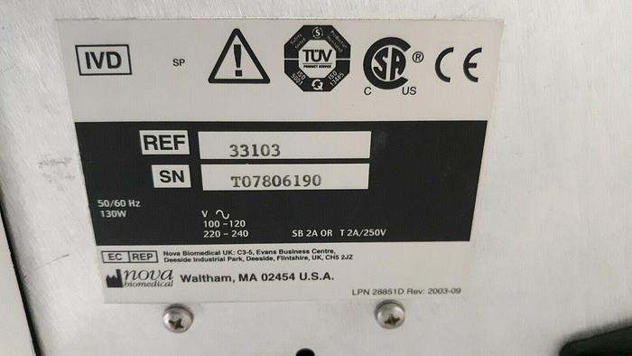 Used BioProfile® pHOx Cell Analysis System from Nova Biomedic Model 33103 Ships Free!