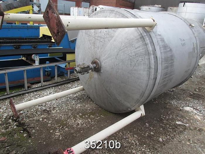 Used (2) 750 Gallon Stainless Steel Vertical Tanks, 60" Diameter x 60" Straight Side #35210