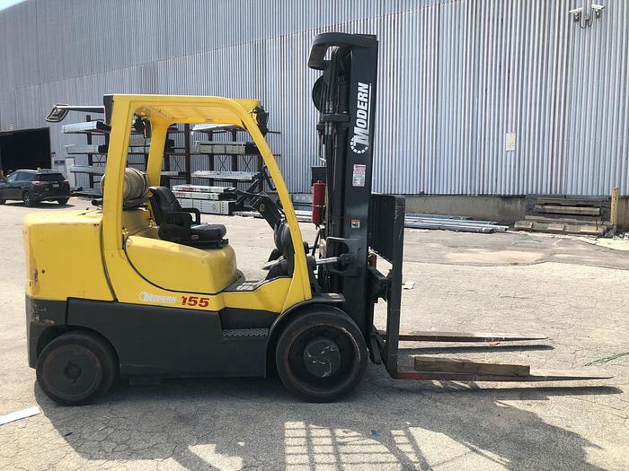 Used 15,500 POUND HYSTER MODEL S155FT W/ SIDESHIFT MFG. 2008