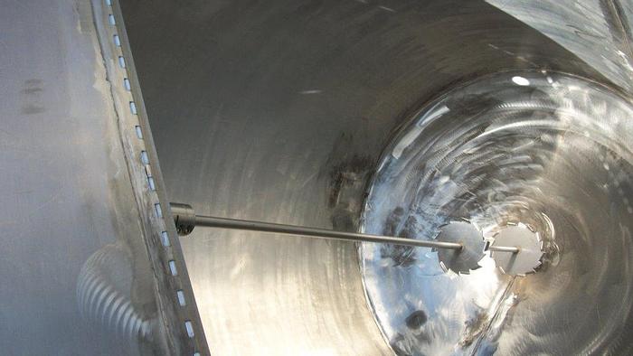 Used Tank, 200 Gallon, Stainless Steel, 36" x 48", Agitated, OT/CB, Single Wall #S741258