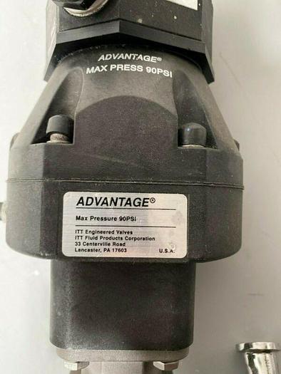 Used 2 ITT Sherotec Stainless Steel Diaphragm Valves w/ Position Monitor