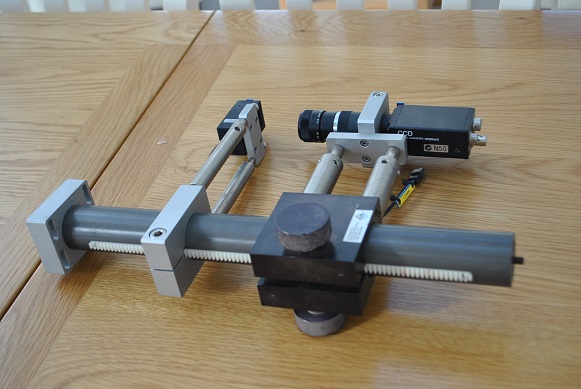 Used Aerotech rack and pinion system with CCD Camera and lens