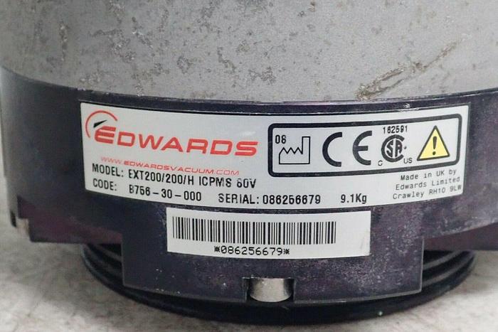 Used Edwards Model EXT 200/200/H ICPMS Turbomolecular Vacuum Pump