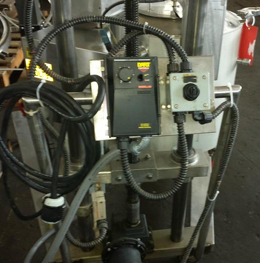 Used Tank, 10 Gallon, S/st, Jkt, Agit, 14" x 15", Electric Lift, #S739046