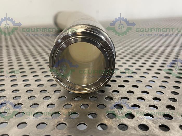 Used Sani-Tech  STHT-WR-1500 18" Silicone Hose w/ 1 1/2" Sanitary Fitting